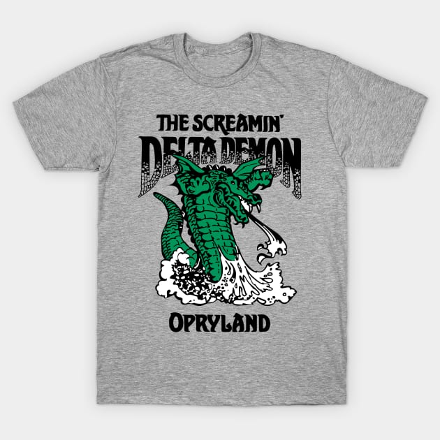 Screamin' Delta Demon | Opryland USA | Nashville Tennessee T-Shirt by The90sMall